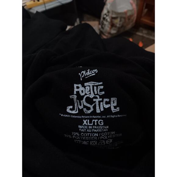 Poetic Justice Hoodie Sweatshirt size XL Black - Picture 4 of 4